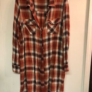 Indigo Thread Co. Rust Plaid Shirt